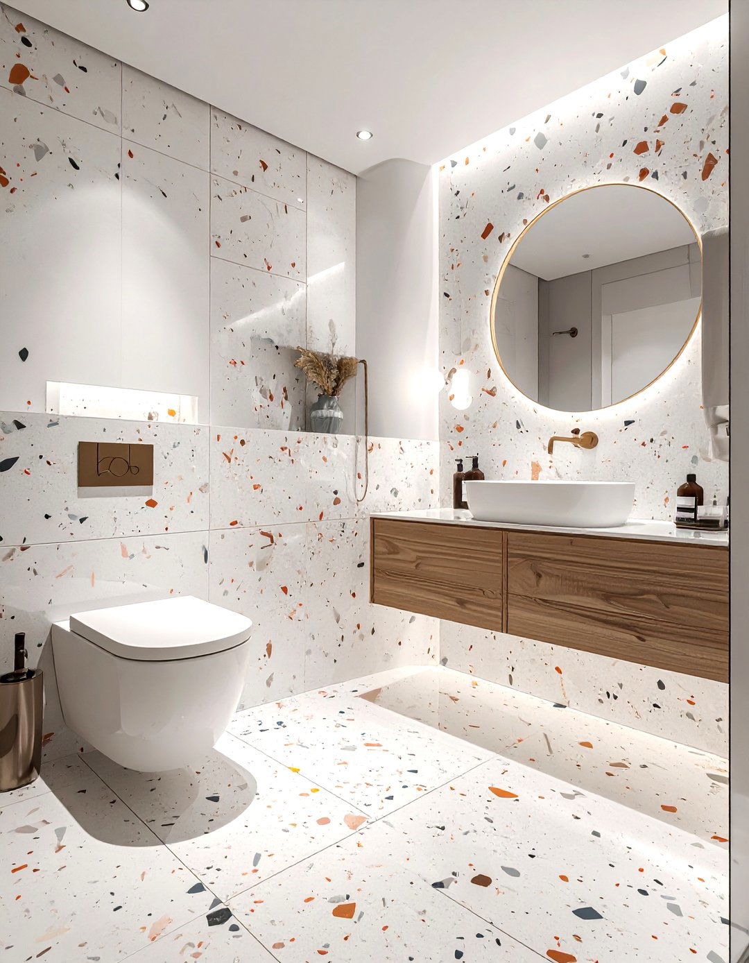 Terrazzo bathroom tile - 30 bathroom flooring ideas