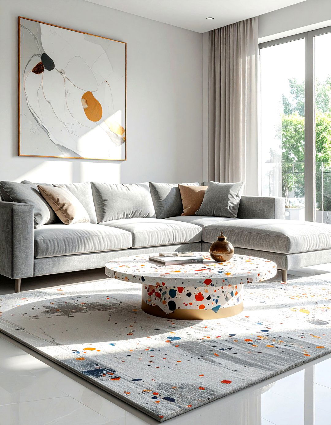 Terrazzo coffee table - 30 terrazzo decor ideas