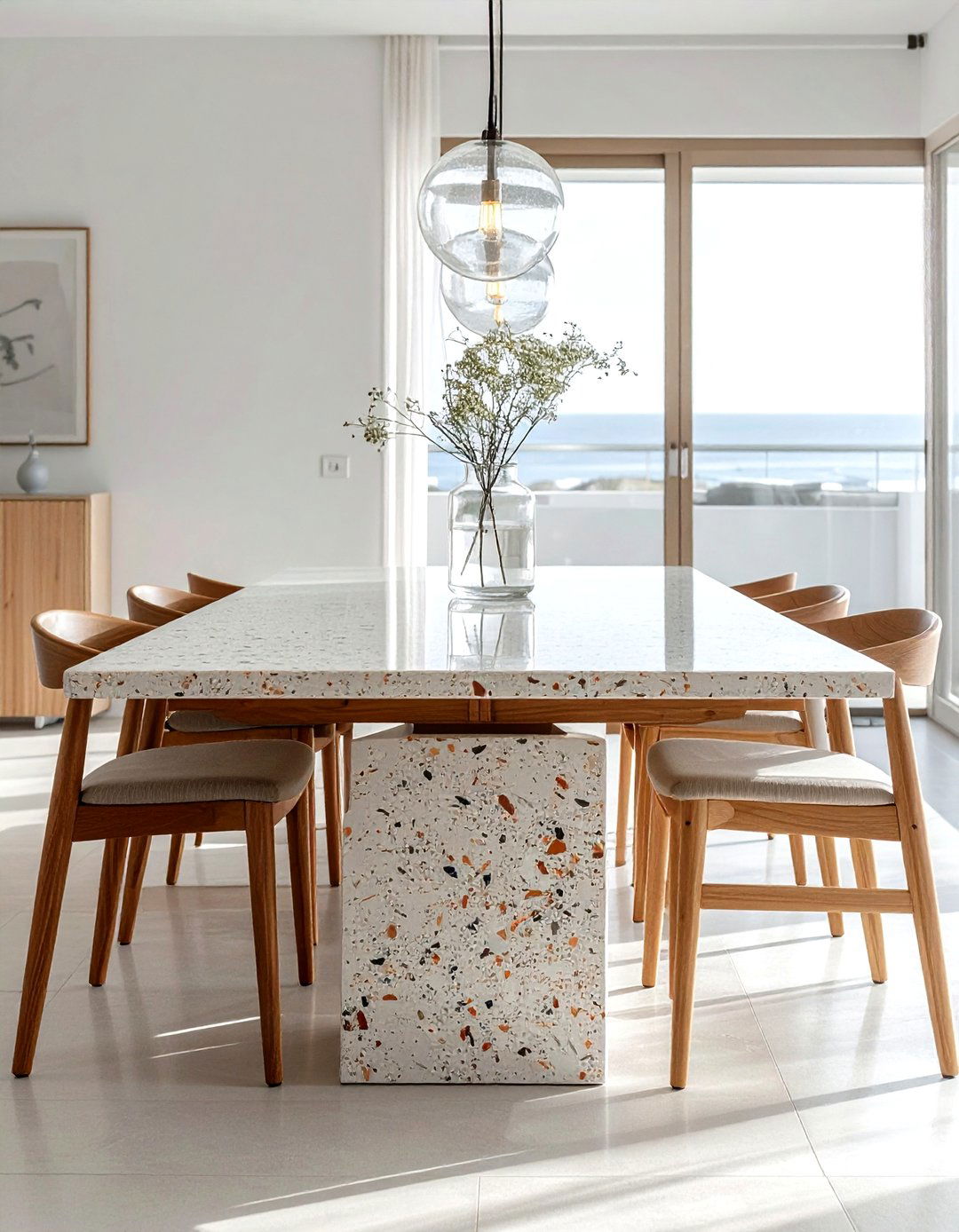 Terrazzo dining table - 30 terrazzo decor ideas