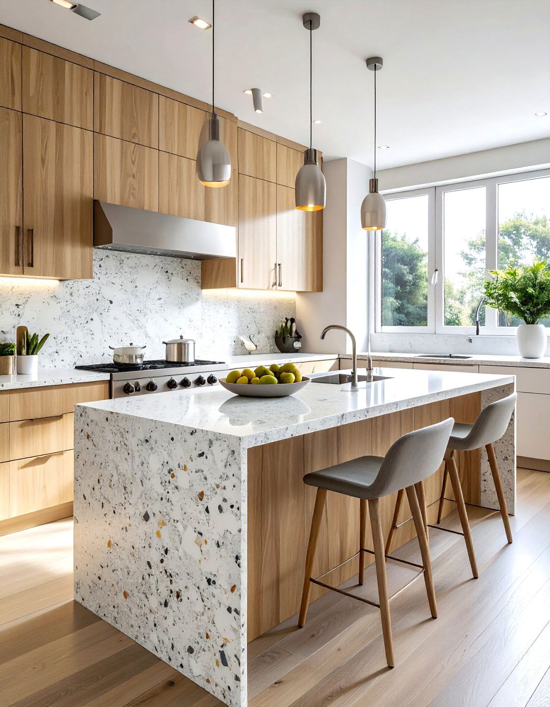 Terrazzo kitchen countertop - 30 terrazzo decor ideas