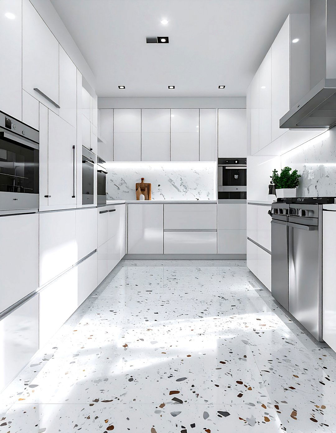 Terrazzo kitchen floor - 30 terrazzo decor ideas