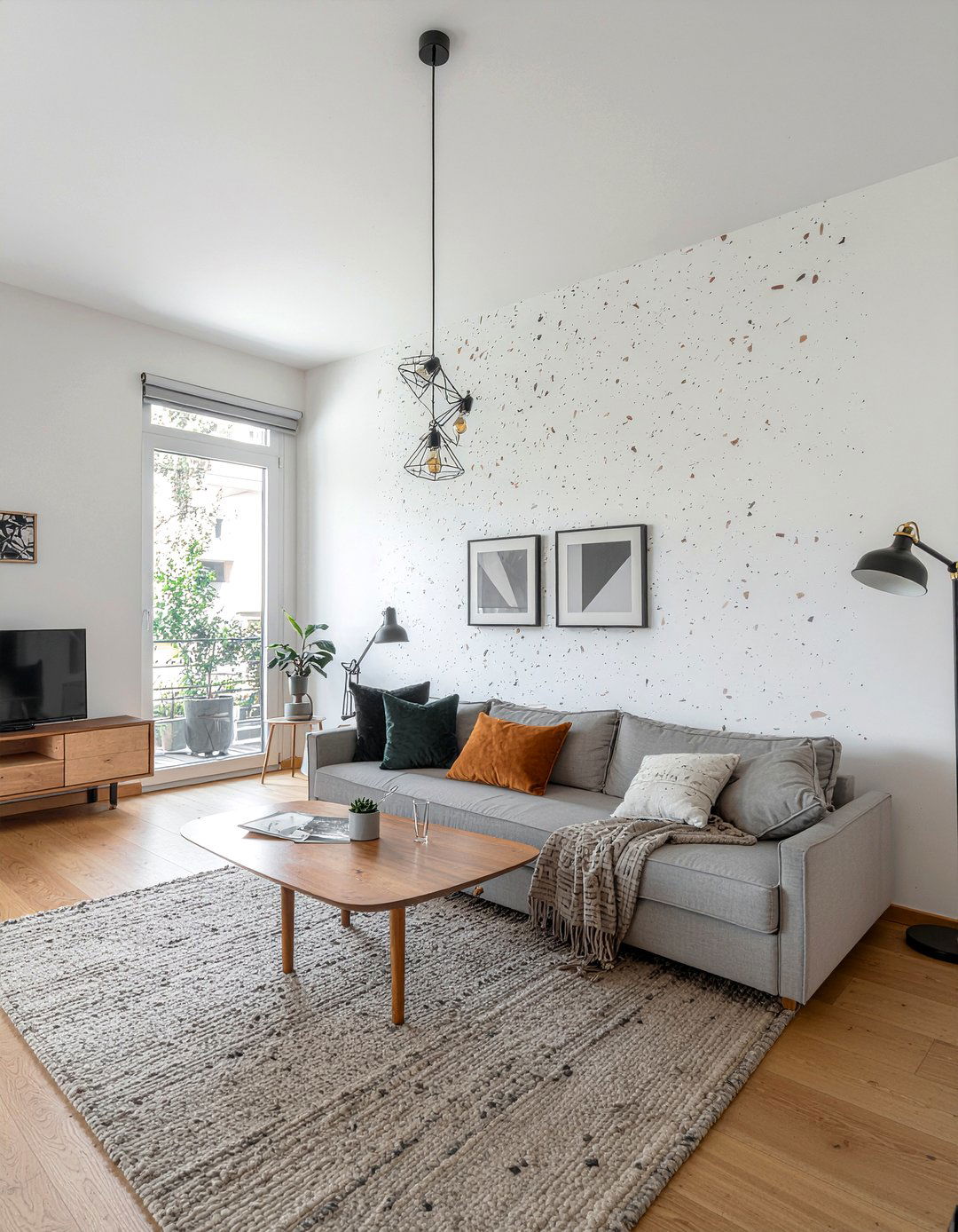 Terrazzo neutral wallpaper - 30 living room neutral wallpapers