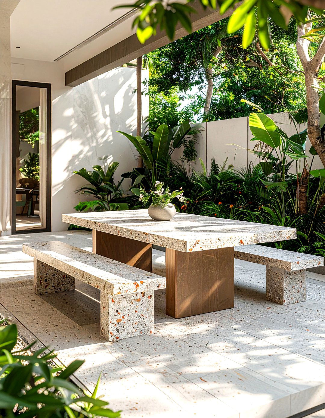 Terrazzo patio furniture - 30 terrazzo decor ideas