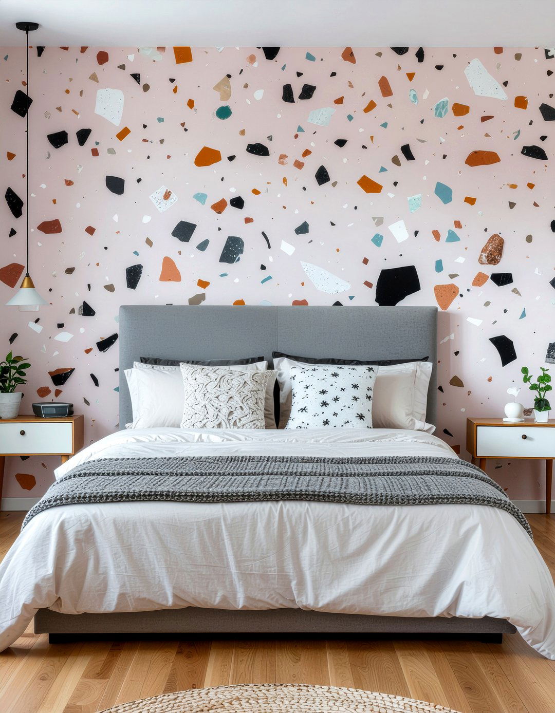 Terrazzo pattern wallpaper - 30 bedroom bold wallpapers