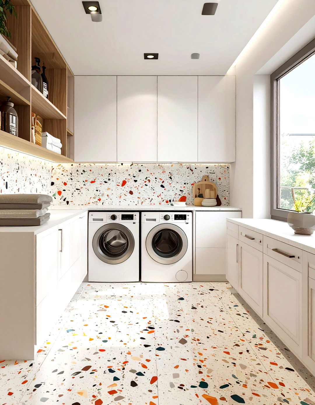 Terrazzo peel and stick - 30 removable wallpaper ideas