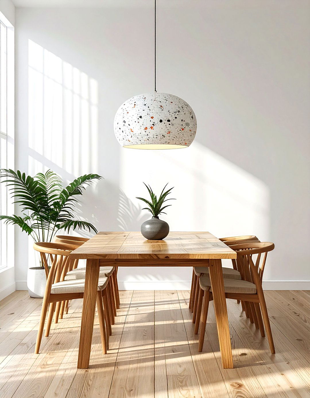 Terrazzo pendant light - 30 terrazzo decor ideas