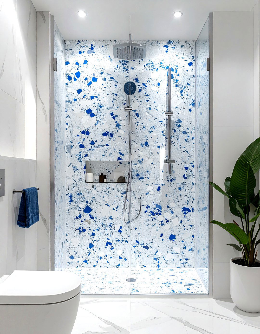 Terrazzo shower walls - 30 terrazzo decor ideas