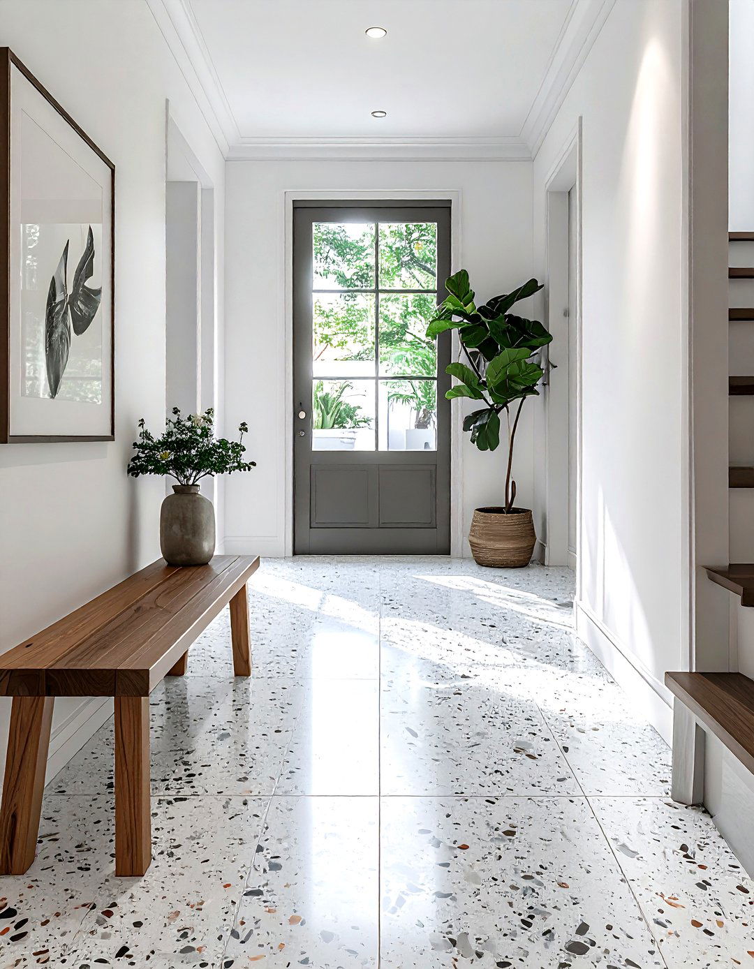 Terrazzo tile floor - 30 mid-century modern decor ideas