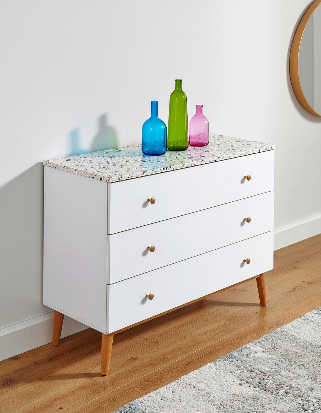 Terrazzo top dresser - 30 bedroom modern dressers