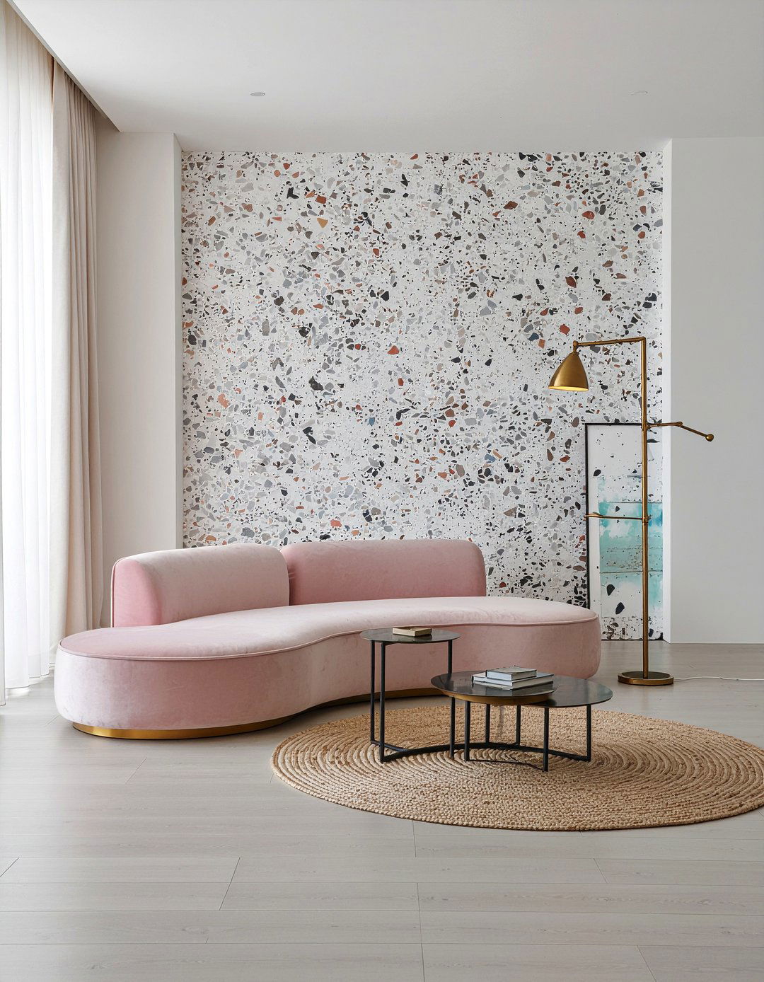 Terrazzo wall - 30 living room accent walls