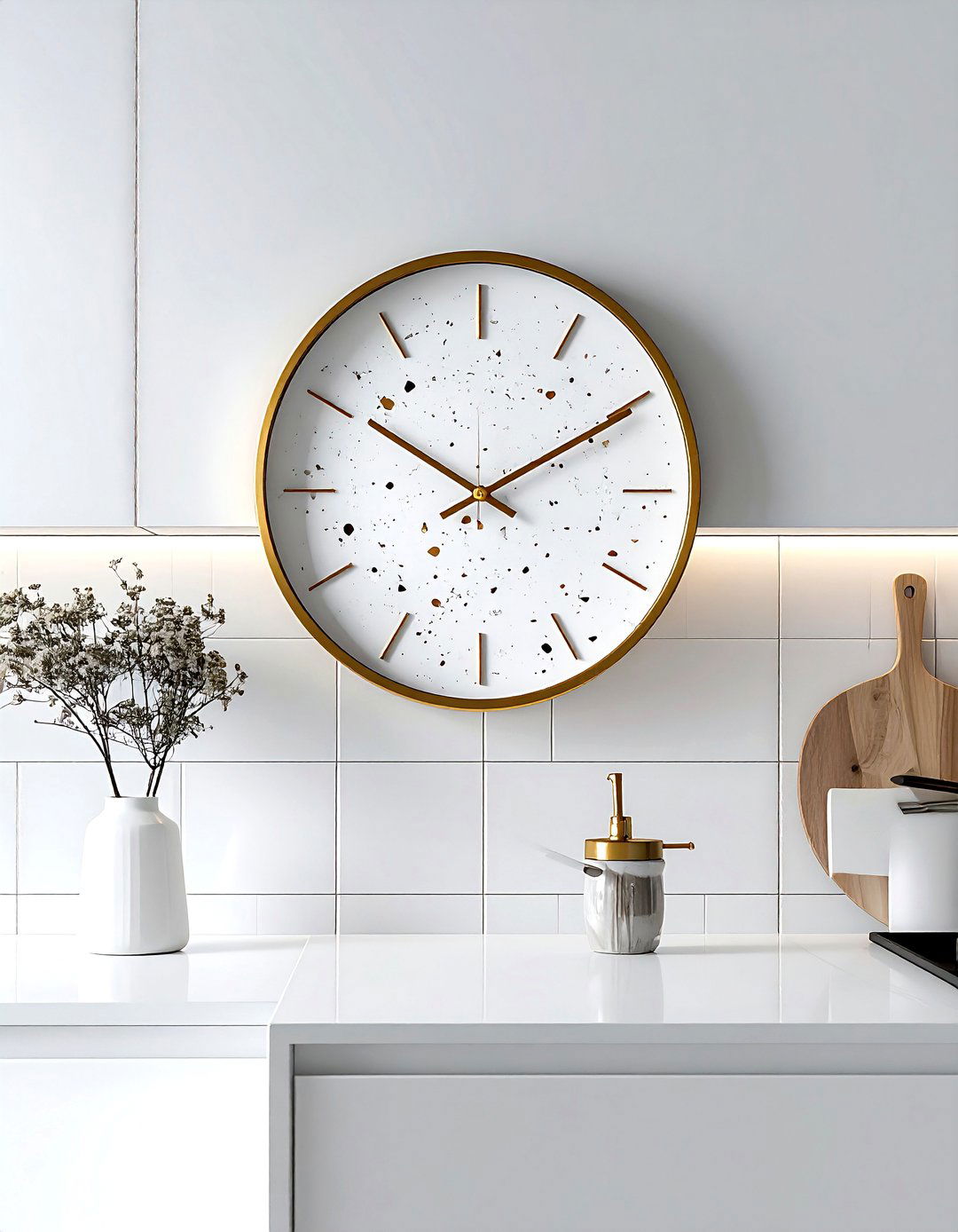 Terrazzo wall clock - 30 terrazzo decor ideas