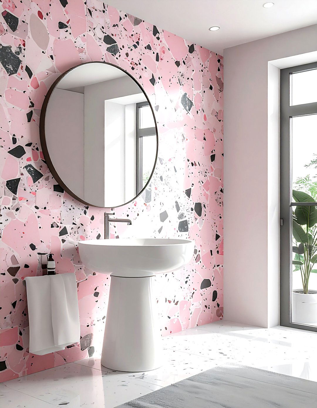 Terrazzo wall pattern - 30 accent wall ideas