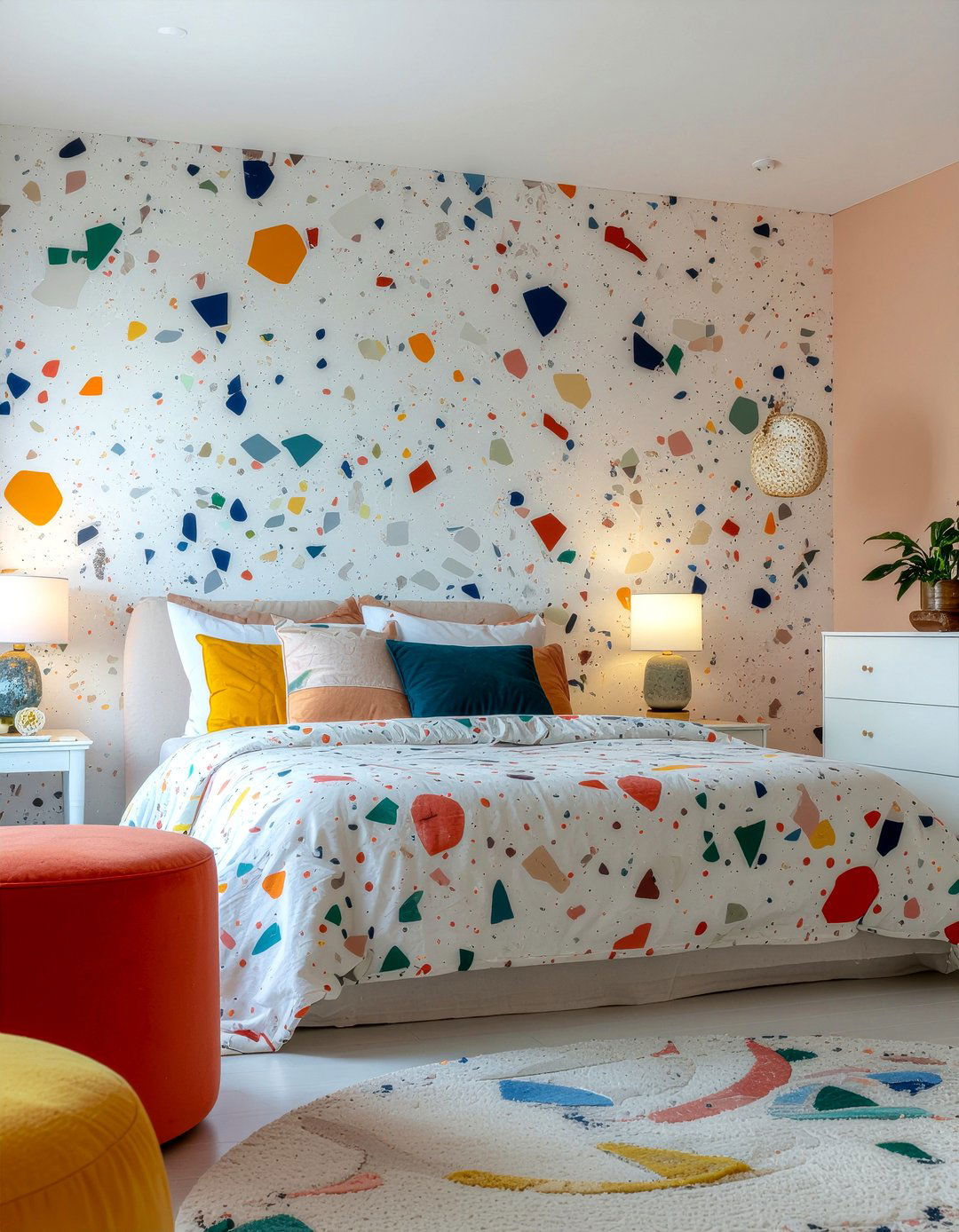 Terrazzo wallpaper bedroom - 30 bedroom modern wallpapers