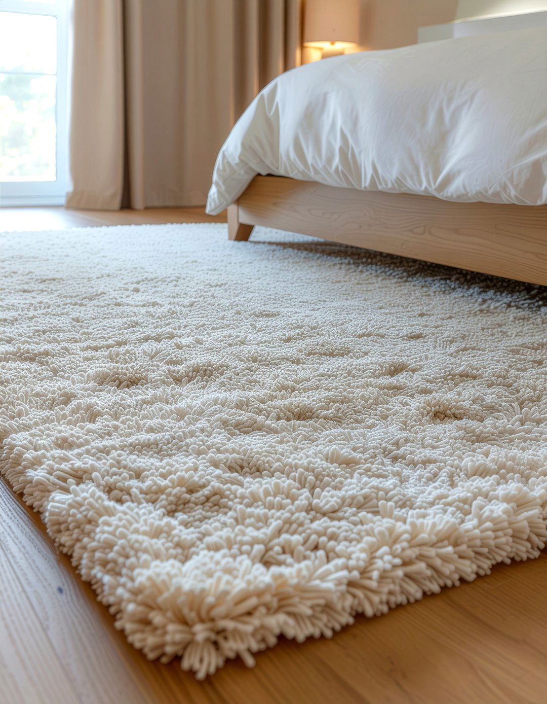 Textured Area Rug - 30 weekend bedroom ideas