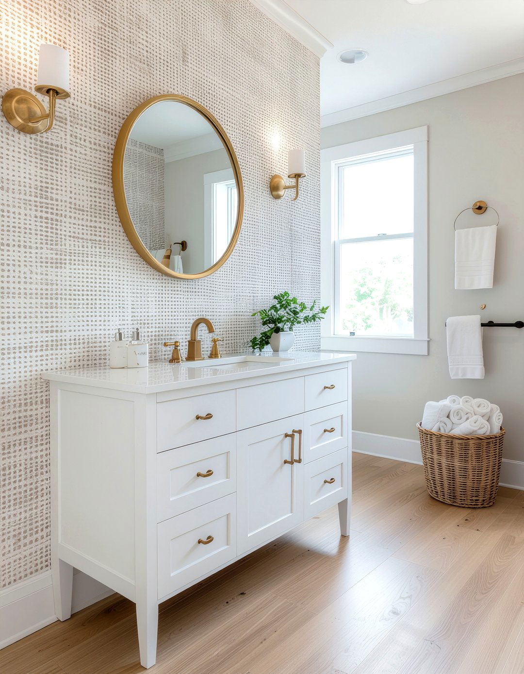 Textured Bathroom Wallpaper - 30 bathroom finishing touch ideas