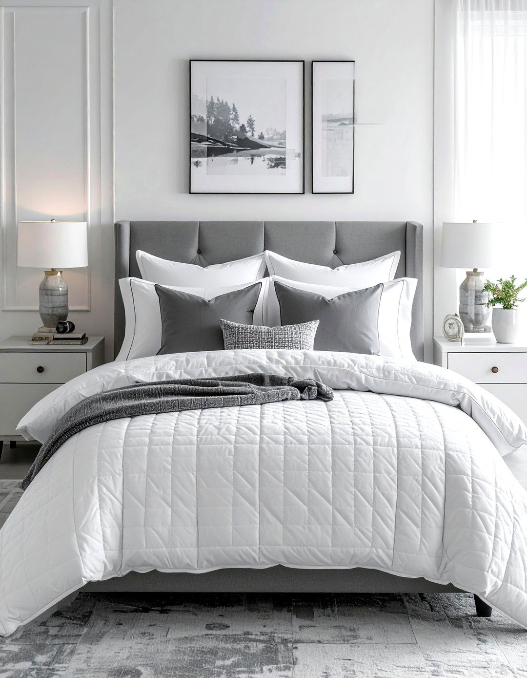 Textured Bedding Set - 30 simple decor change ideas
