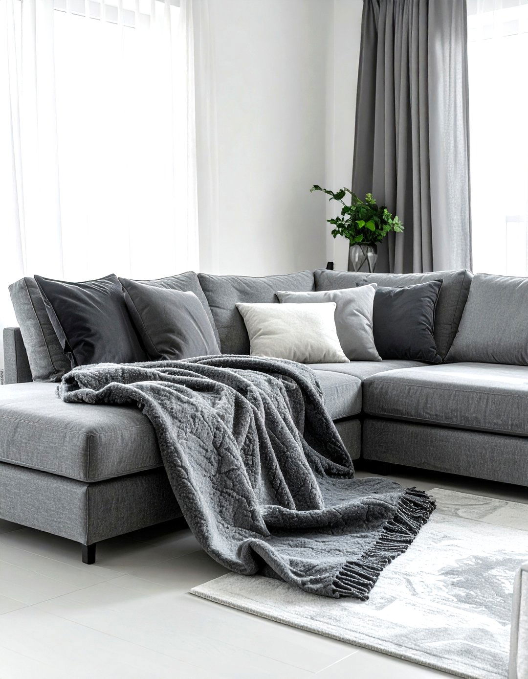 Textured Blanket Sofa Corner - 30 blanket styling ideas