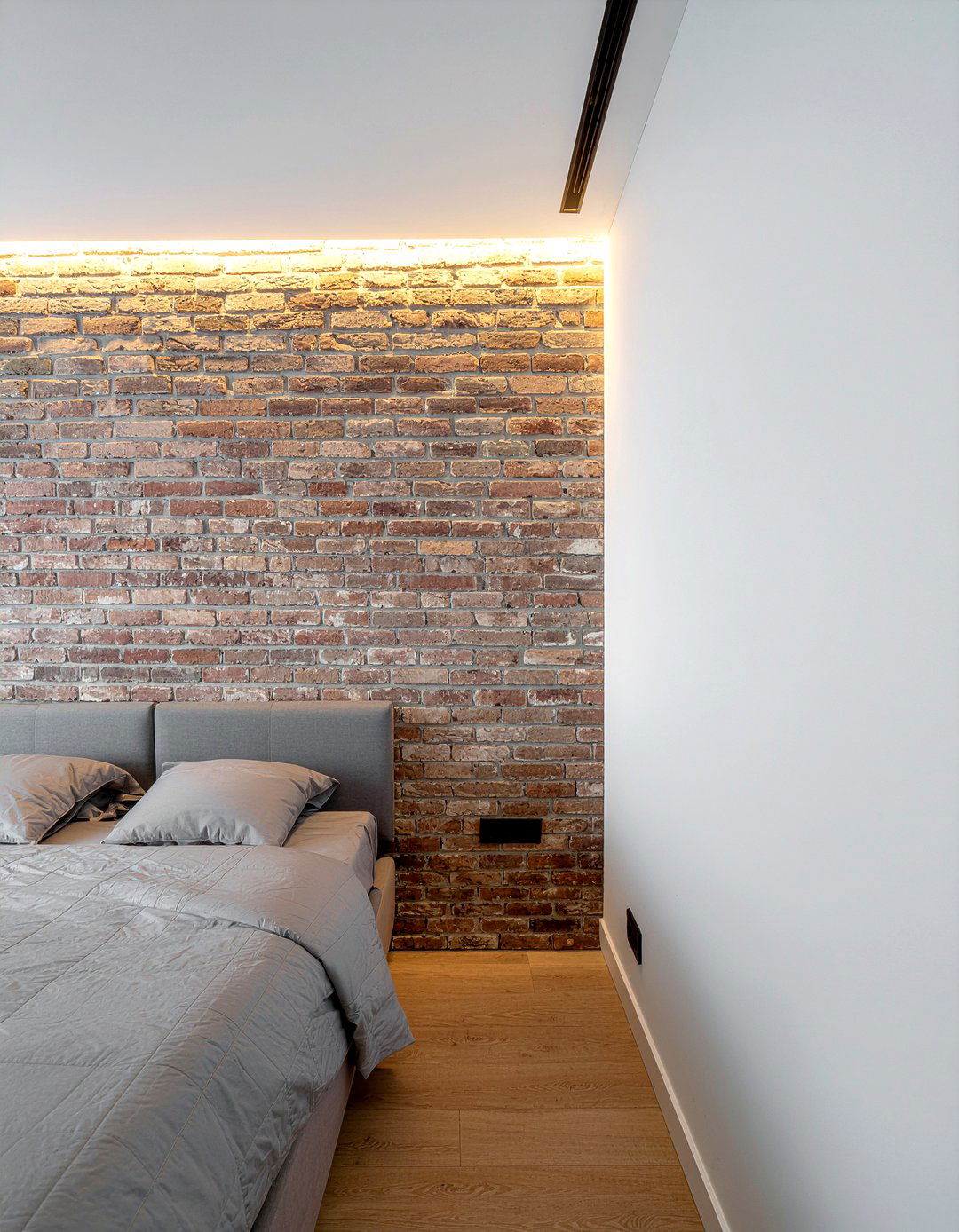 Textured Brick Wall - 30 bedroom brick wall ideas