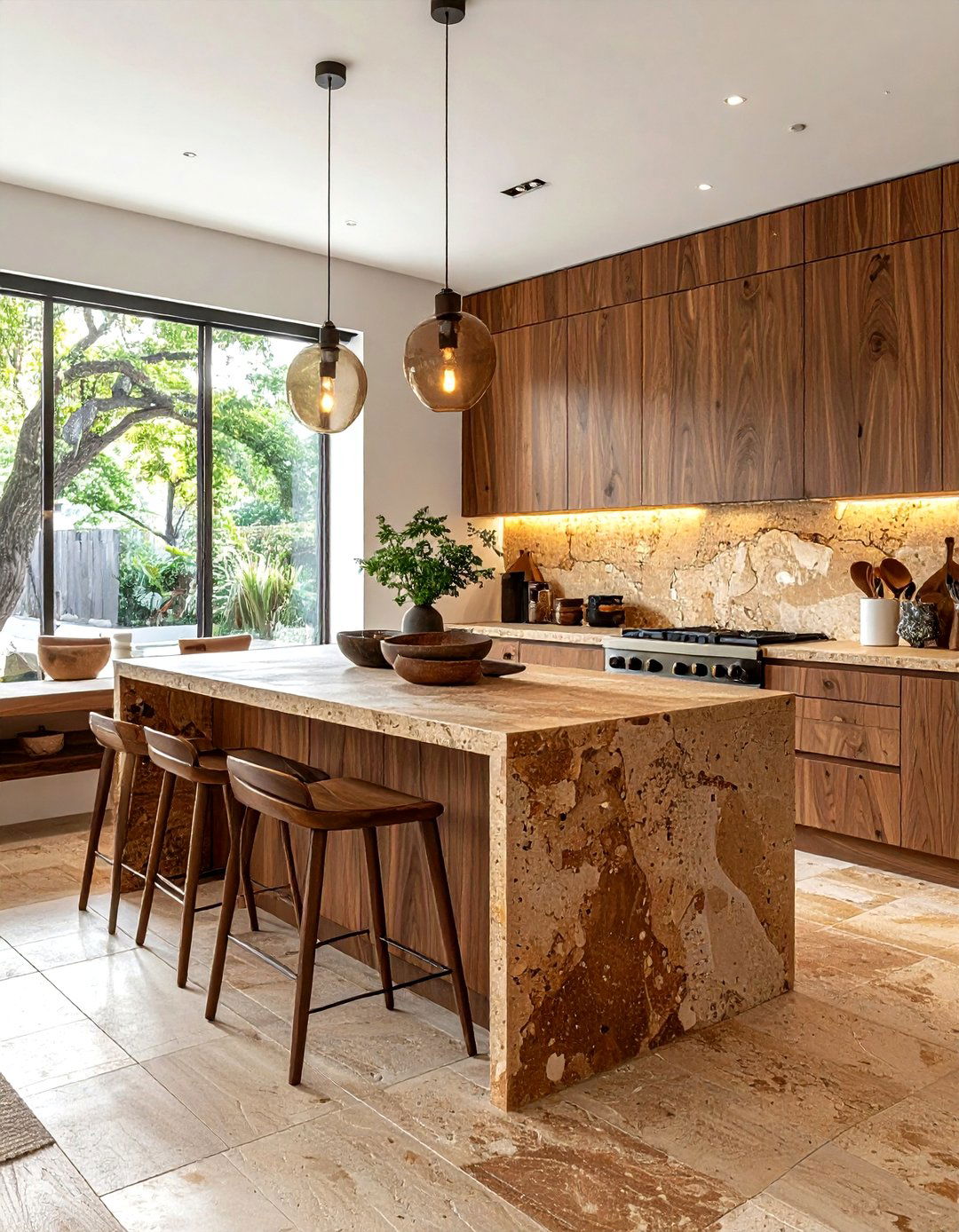 Textured Cork Kitchen Tile - 30 cork floor kitchen ideas