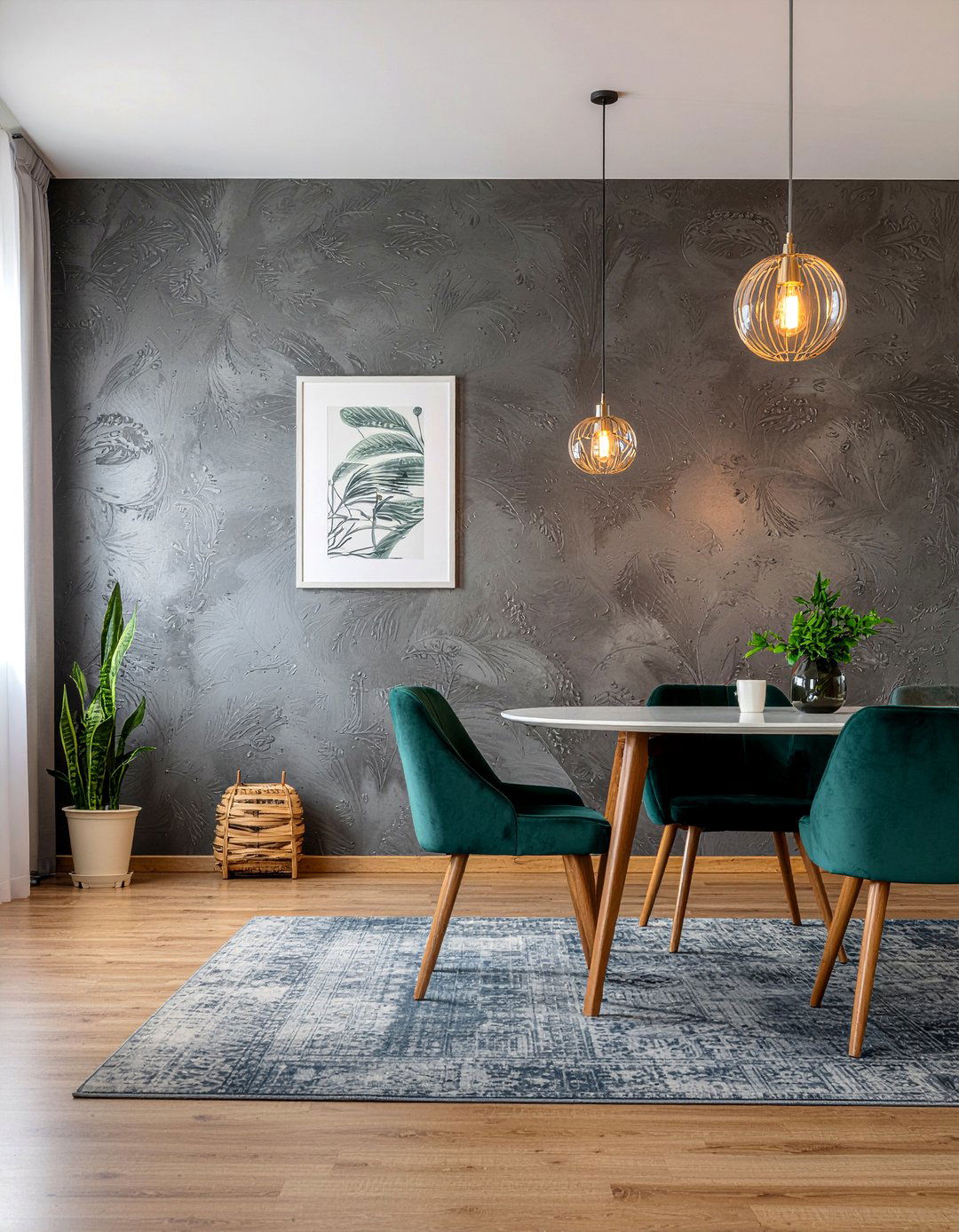 Textured Dining Room Walls - 30 night dining room ideas