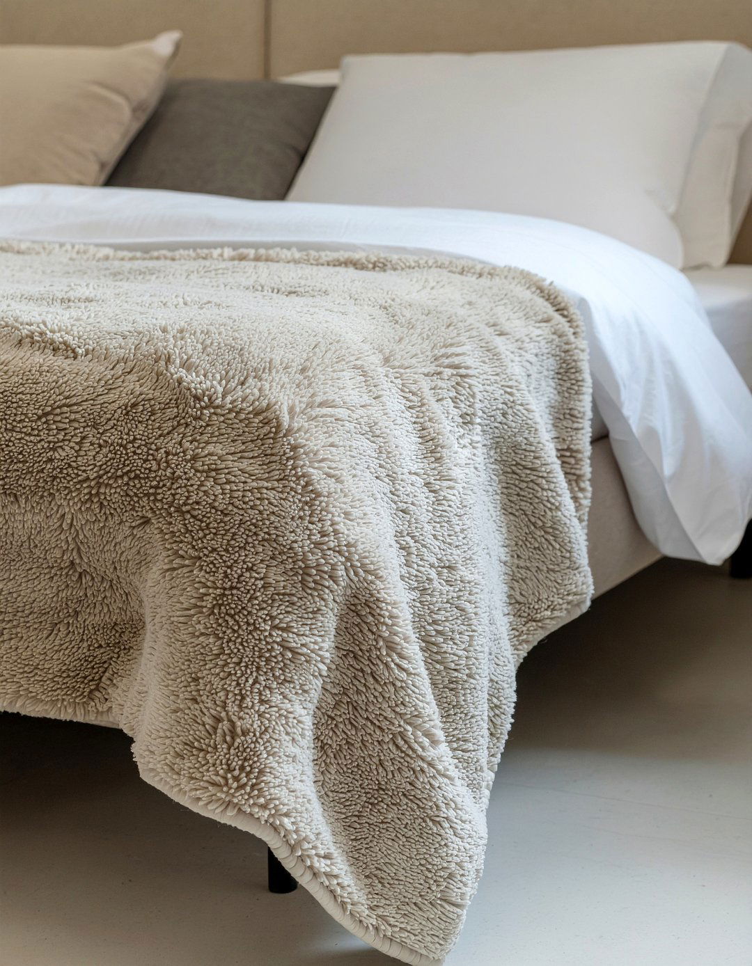 Textured Faux Fur Blanket - 30 bedroom faux fur throws