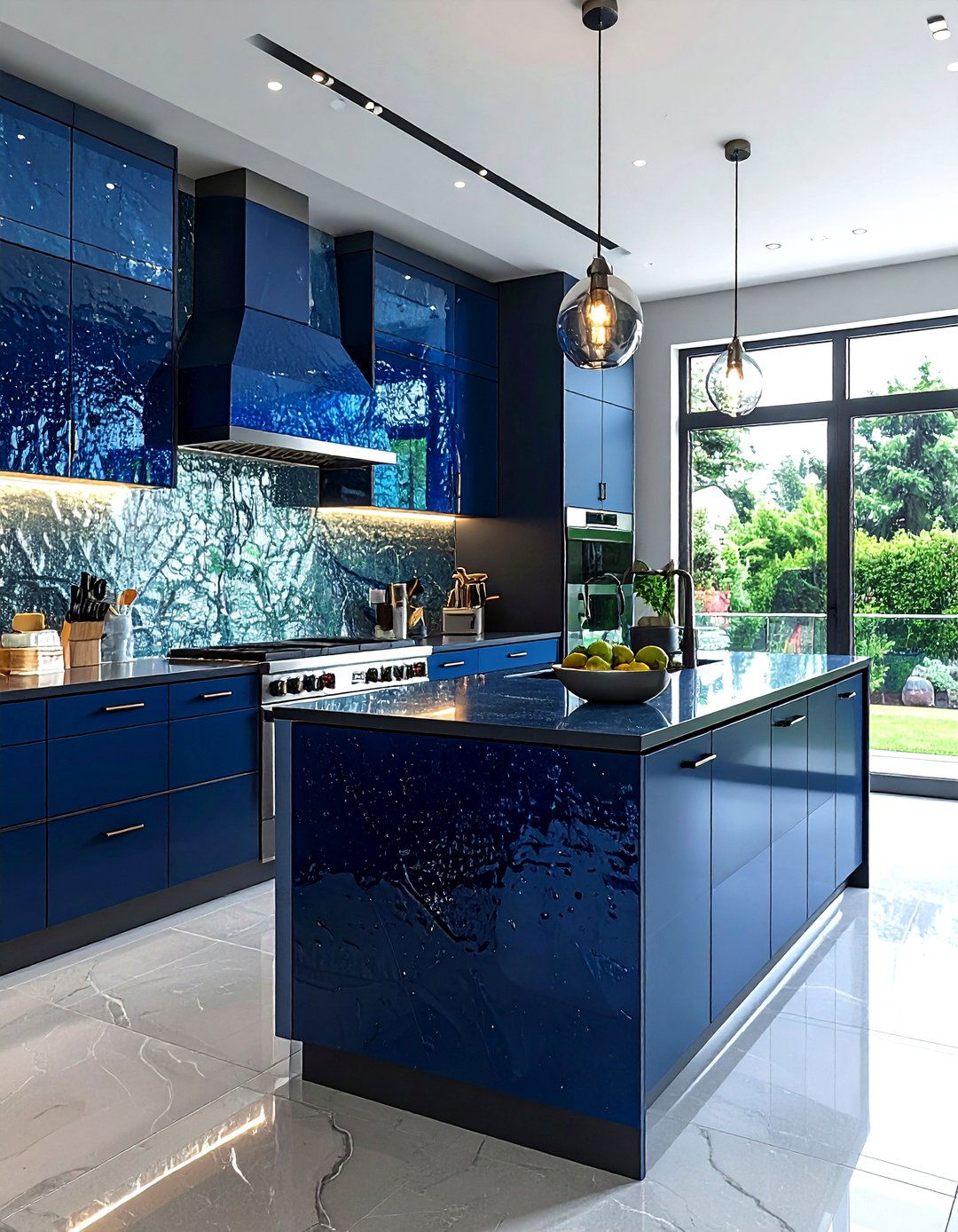 Textured Glass Kitchen Cabinets - 30 kitchen glass door ideas