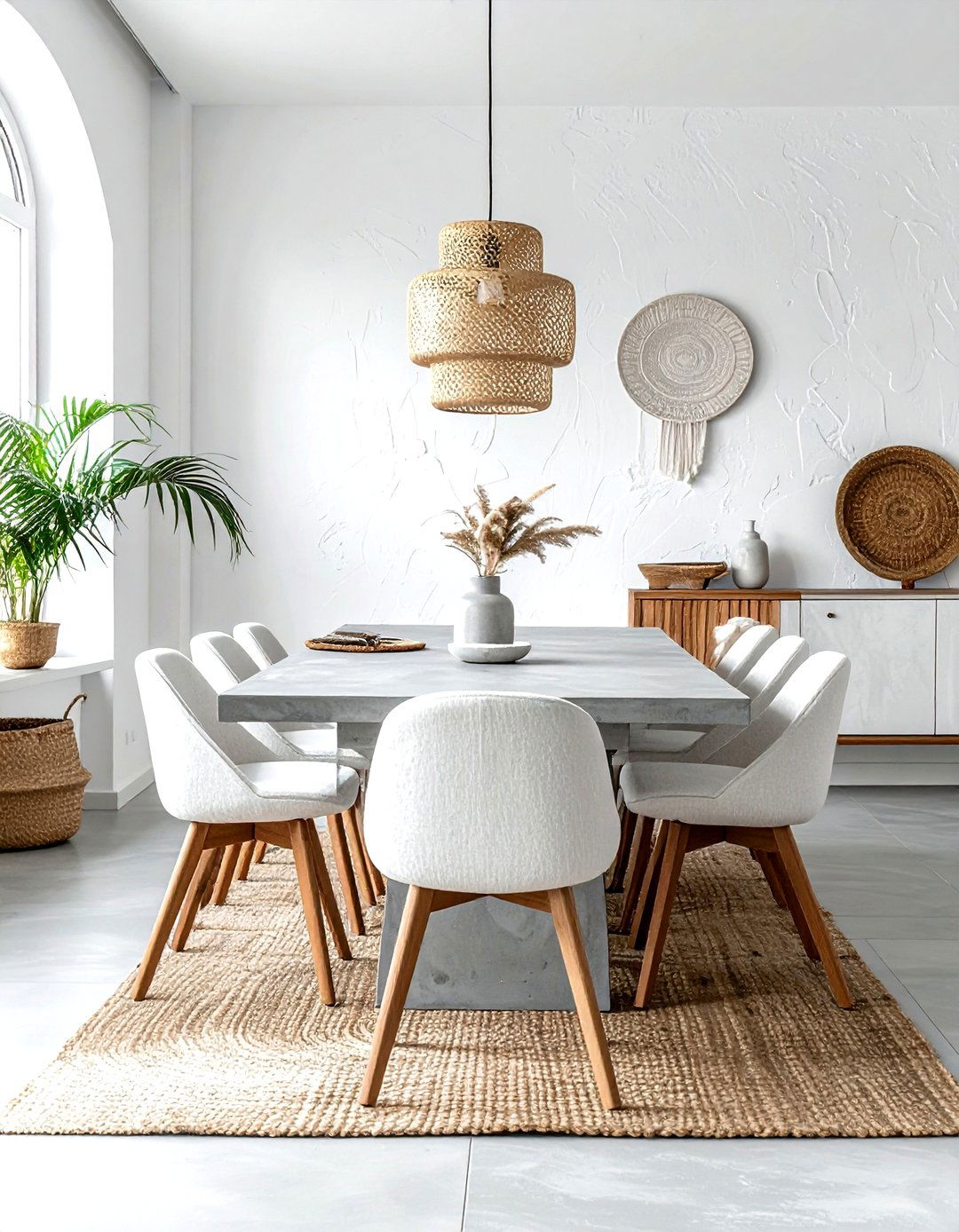 Textured Gray And White Dining Room - 30 gray and white dining room ideas