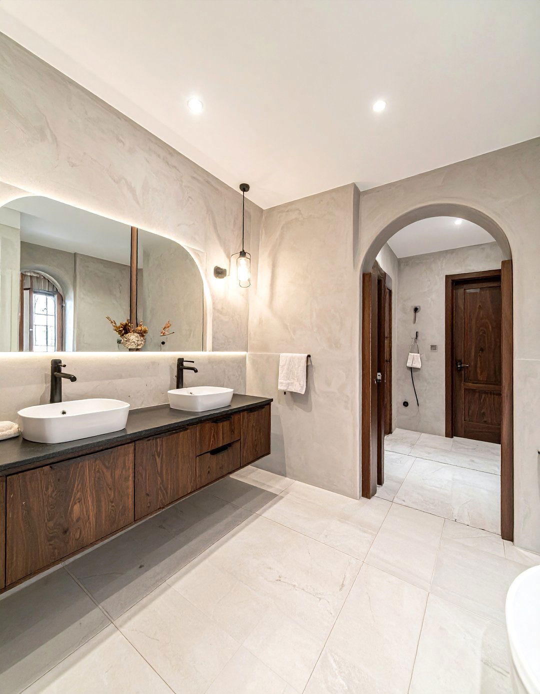 Textured Plaster Bathroom Walls - 30 earthy bathroom ideas