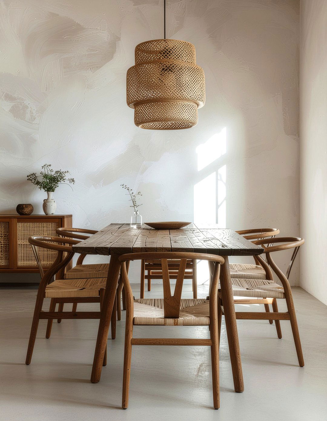 Textured Plaster Walls - 30 Japanese dining room ideas