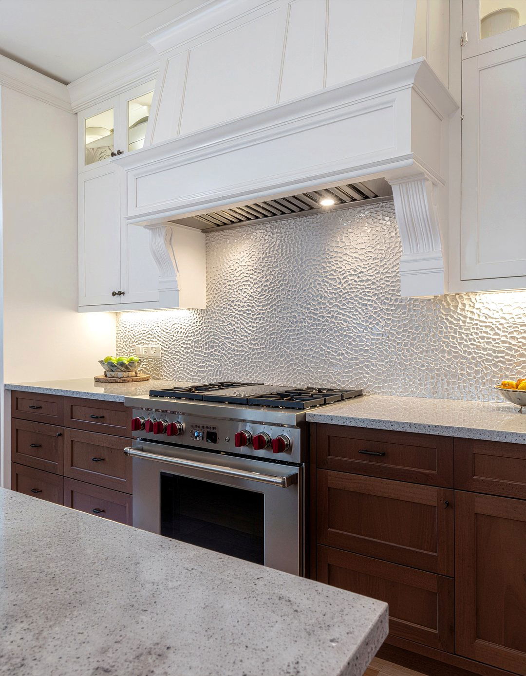 Textured Quartz Backsplash - 30 quartz backsplash kitchen ideas