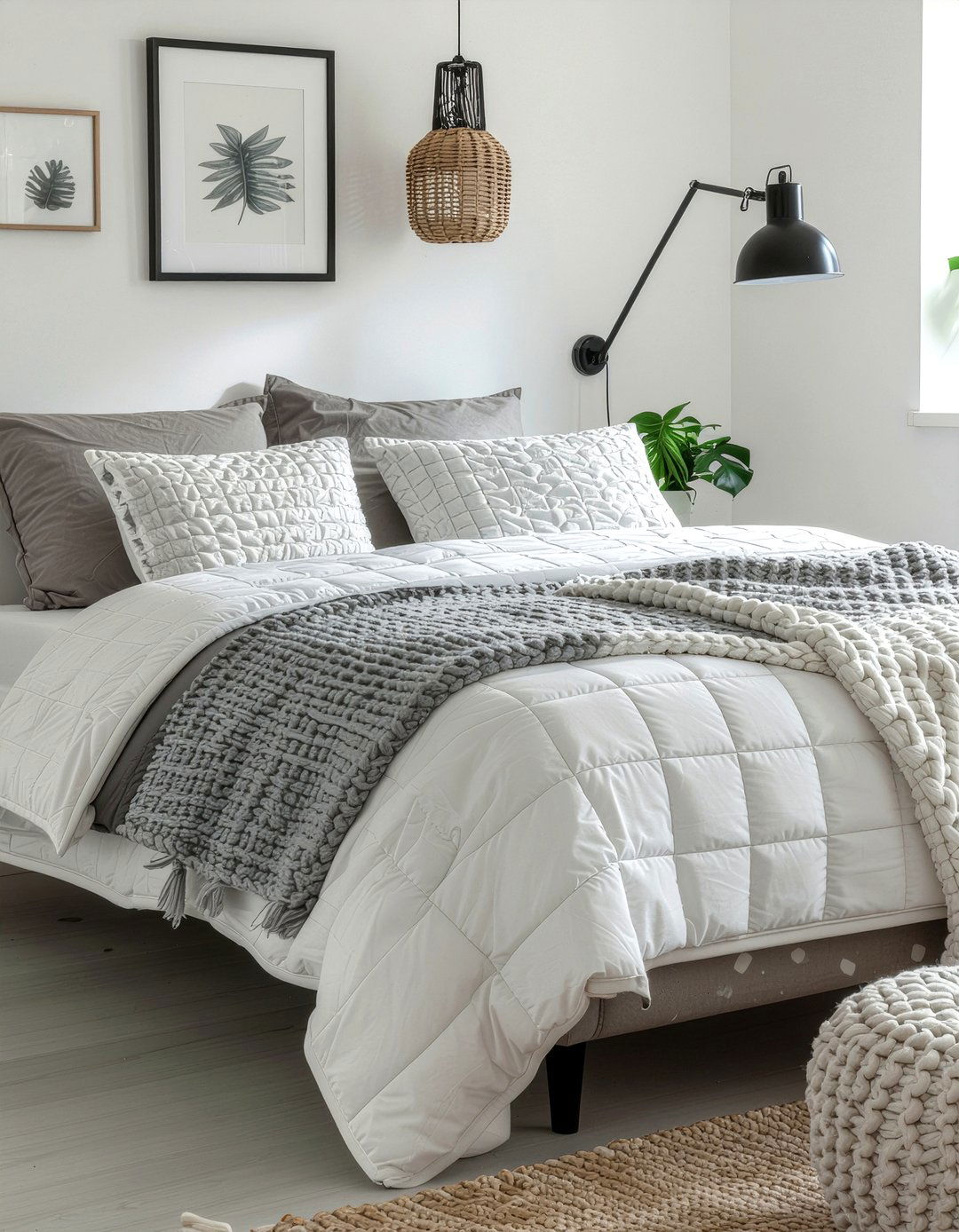 Textured Quilt Layering - 30 quilted bedroom ideas