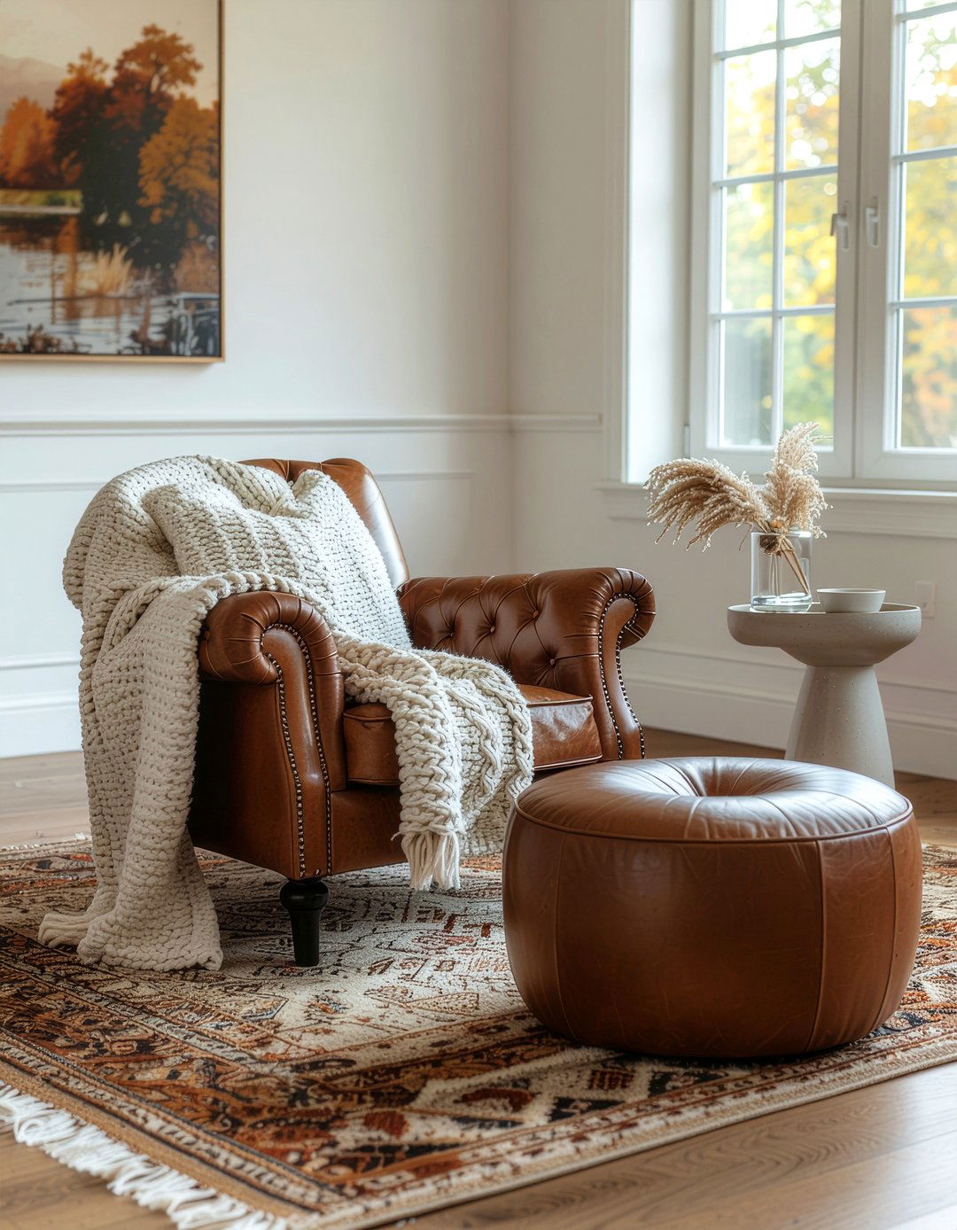 Textured Seating Area - 30 eclectic decor ideas