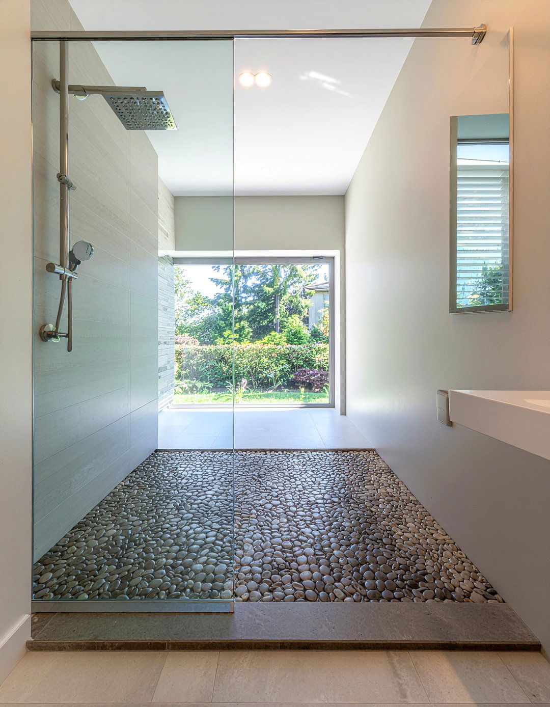 Textured Shower Floor Tiles - 30 bathroom for elderly ideas