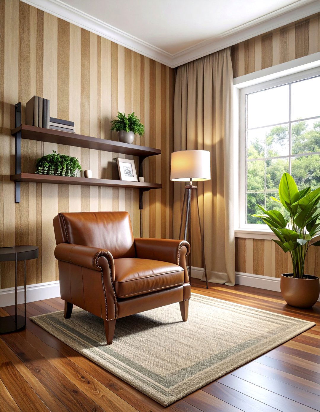 Textured Striped Wallpaper - 30 striped wallpaper ideas