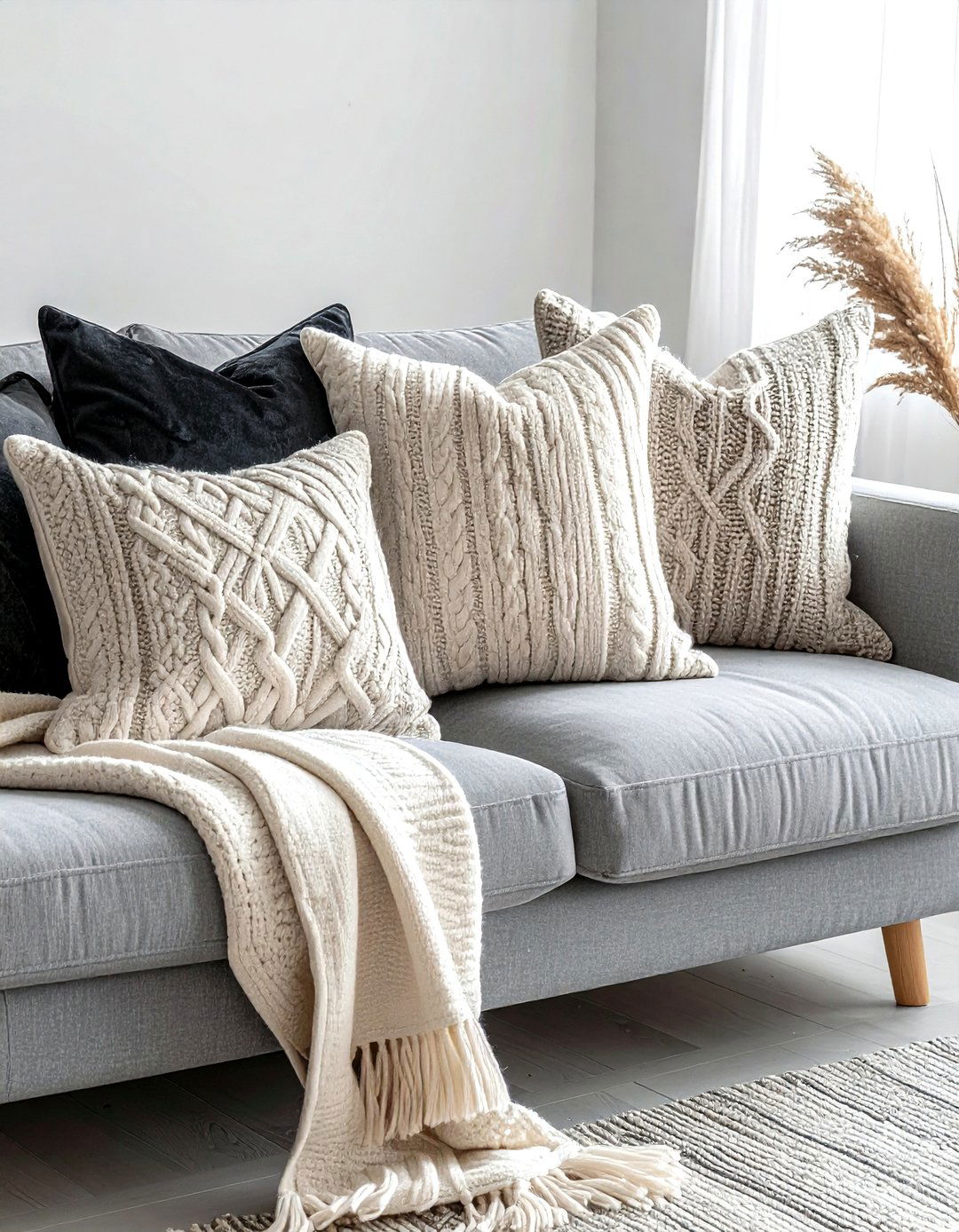 Textured Throw Pillows - 30 real life decor ideas