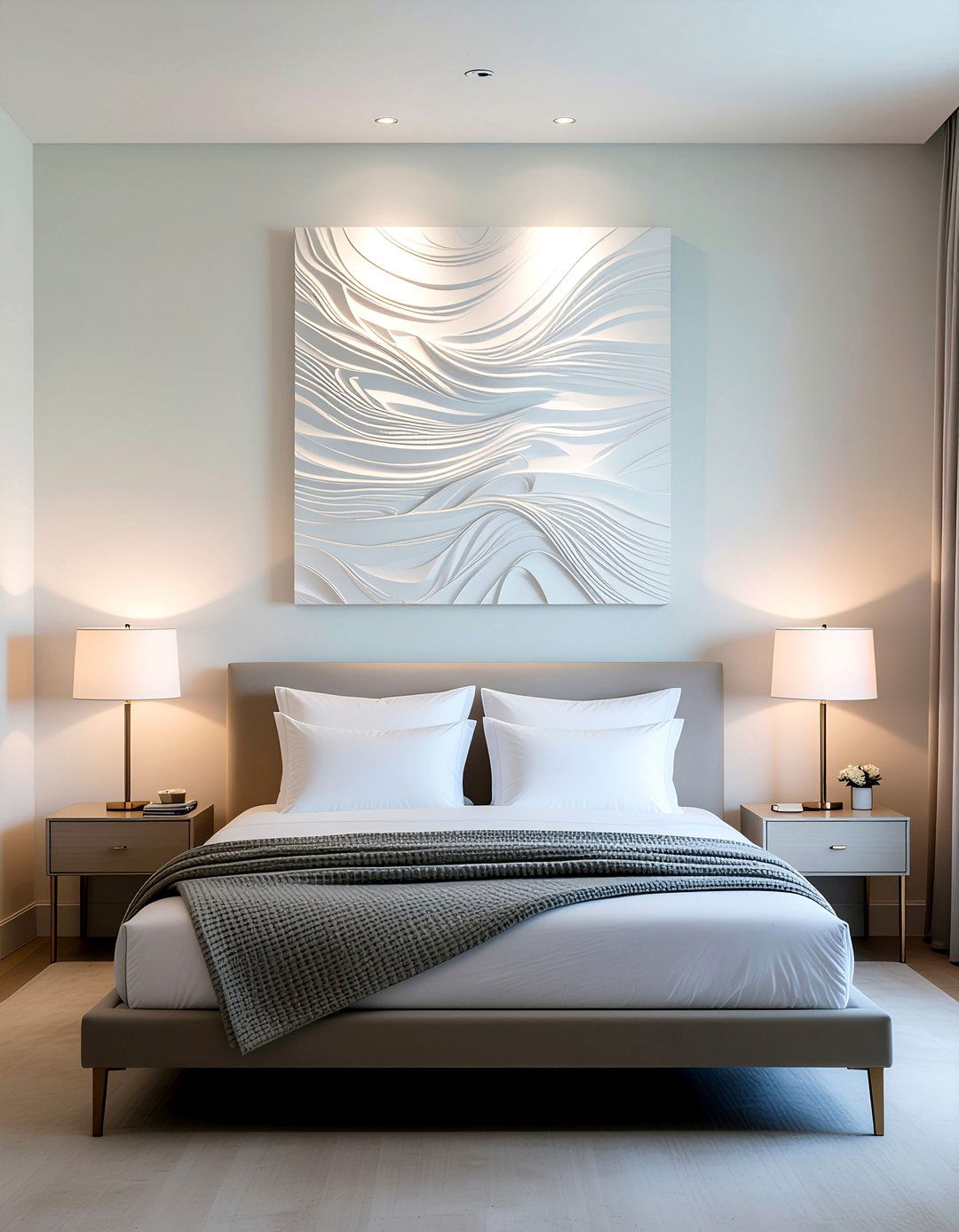 Textured Wall Art - 30 one day bedroom ideas