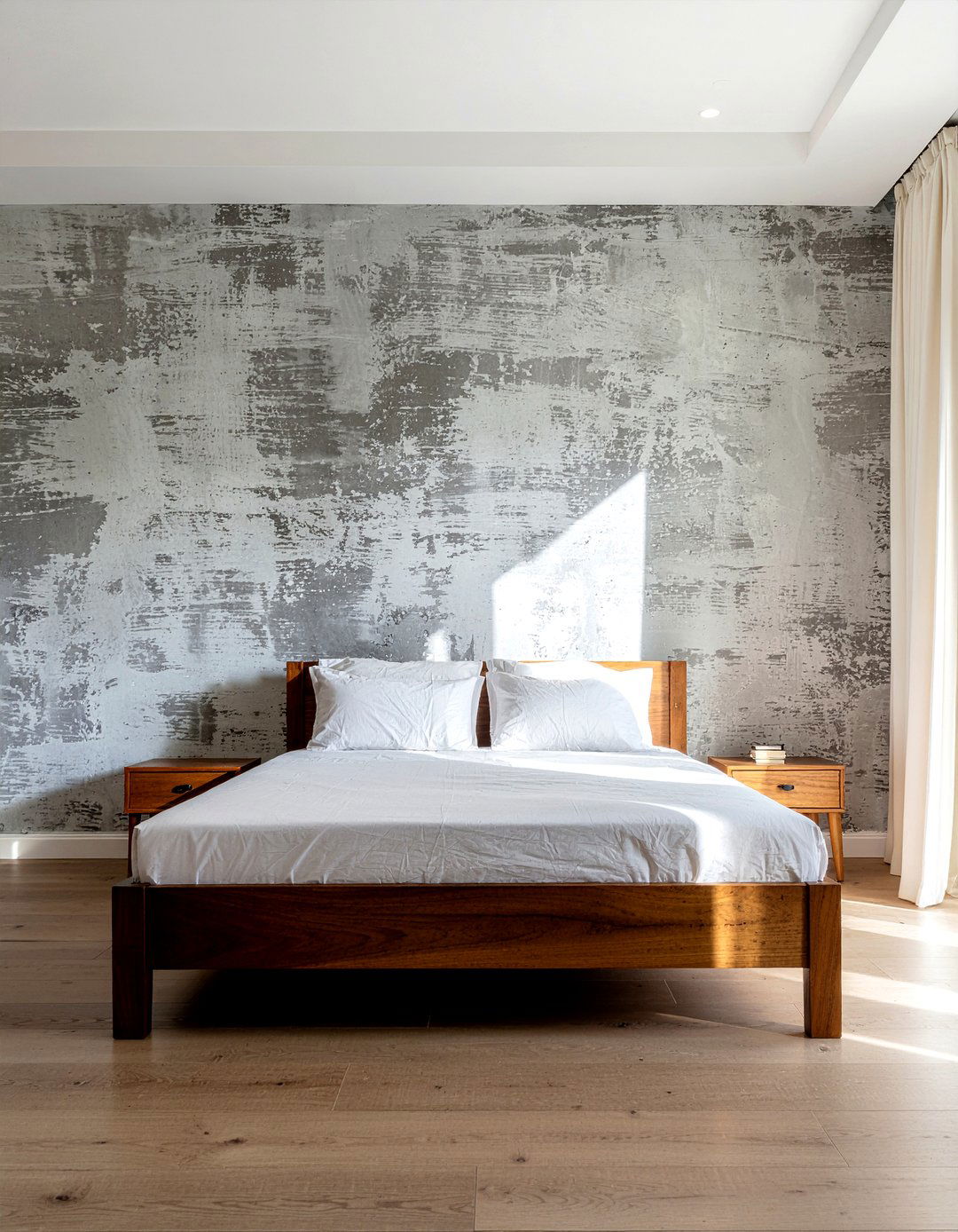 Textured Wall Bedroom - 30 peaceful bedroom ideas