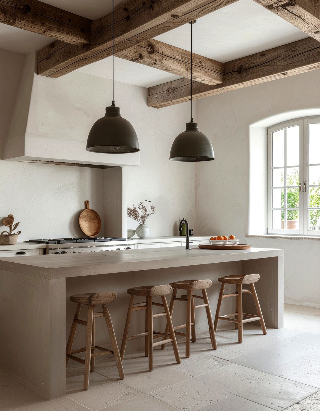 Textured Wall Plaster - 30 layered kitchen ideas