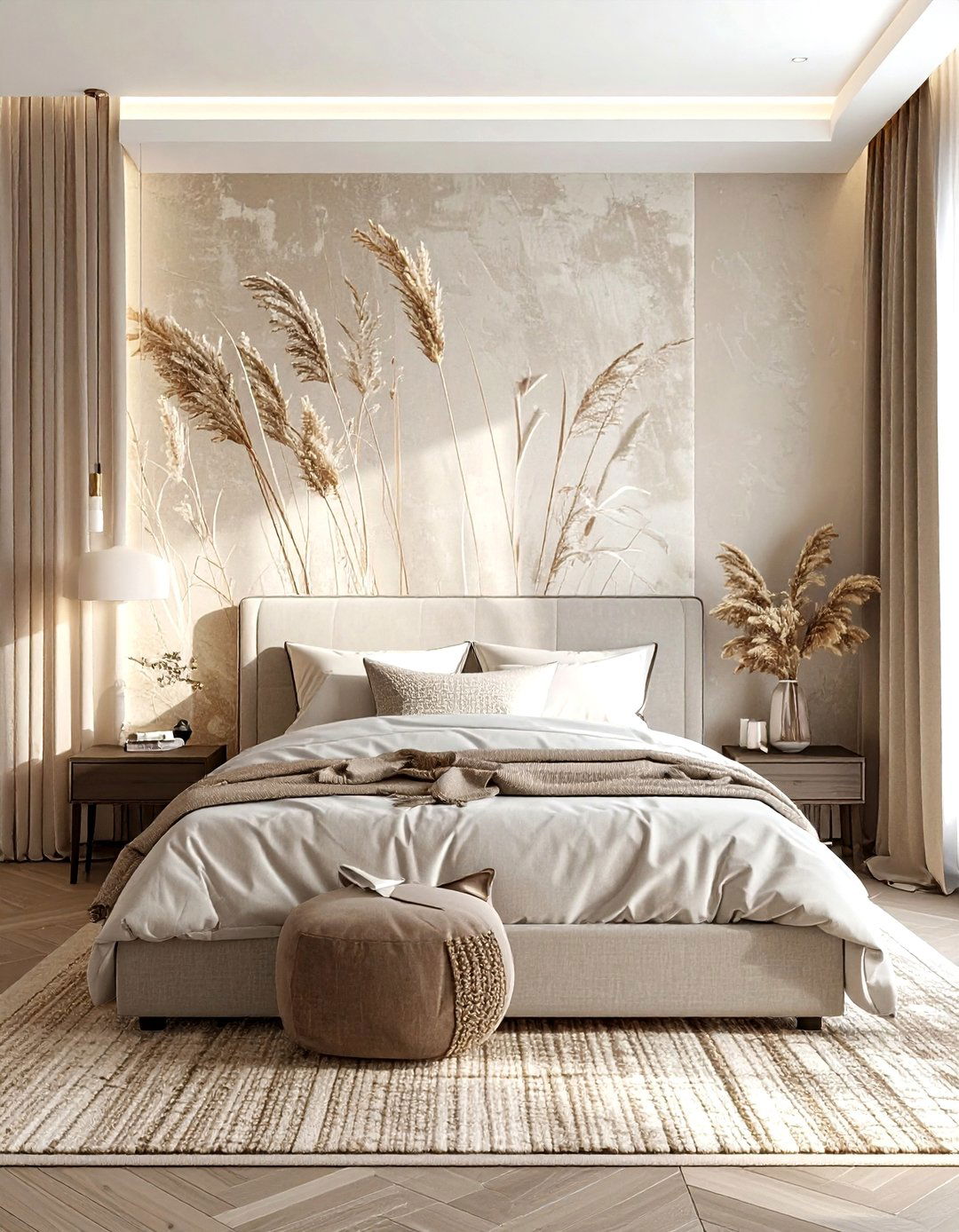 Textured Wallpaper - 30 warm decor ideas