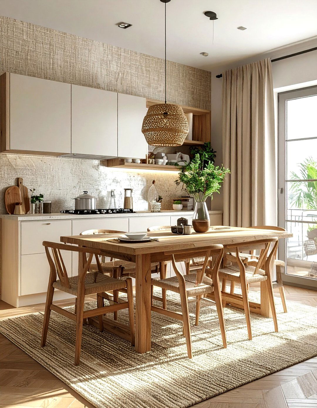 Textured Wallpaper - 30 kitchen texture ideas