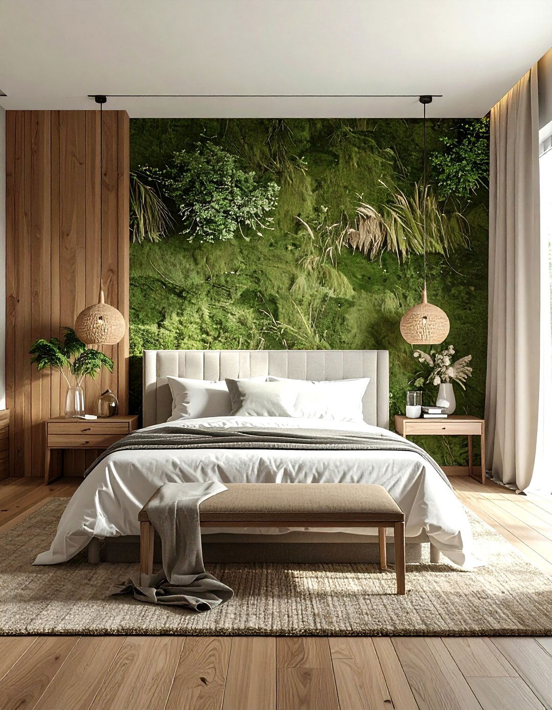 Textured Wallpaper Bedroom - 30 new build bedroom ideas