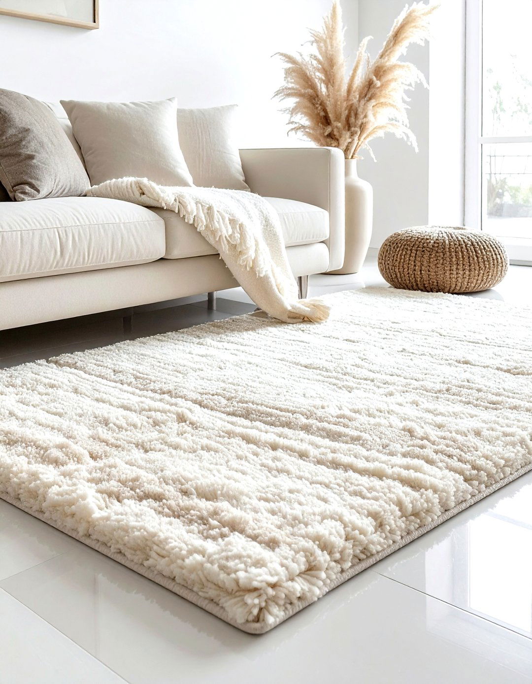Textured area rug - 30 decorating tips