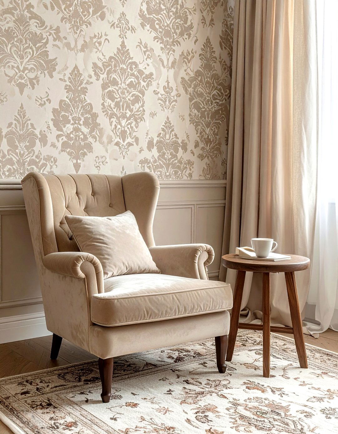 Textured damask wallpaper - 30 damask wallpaper ideas