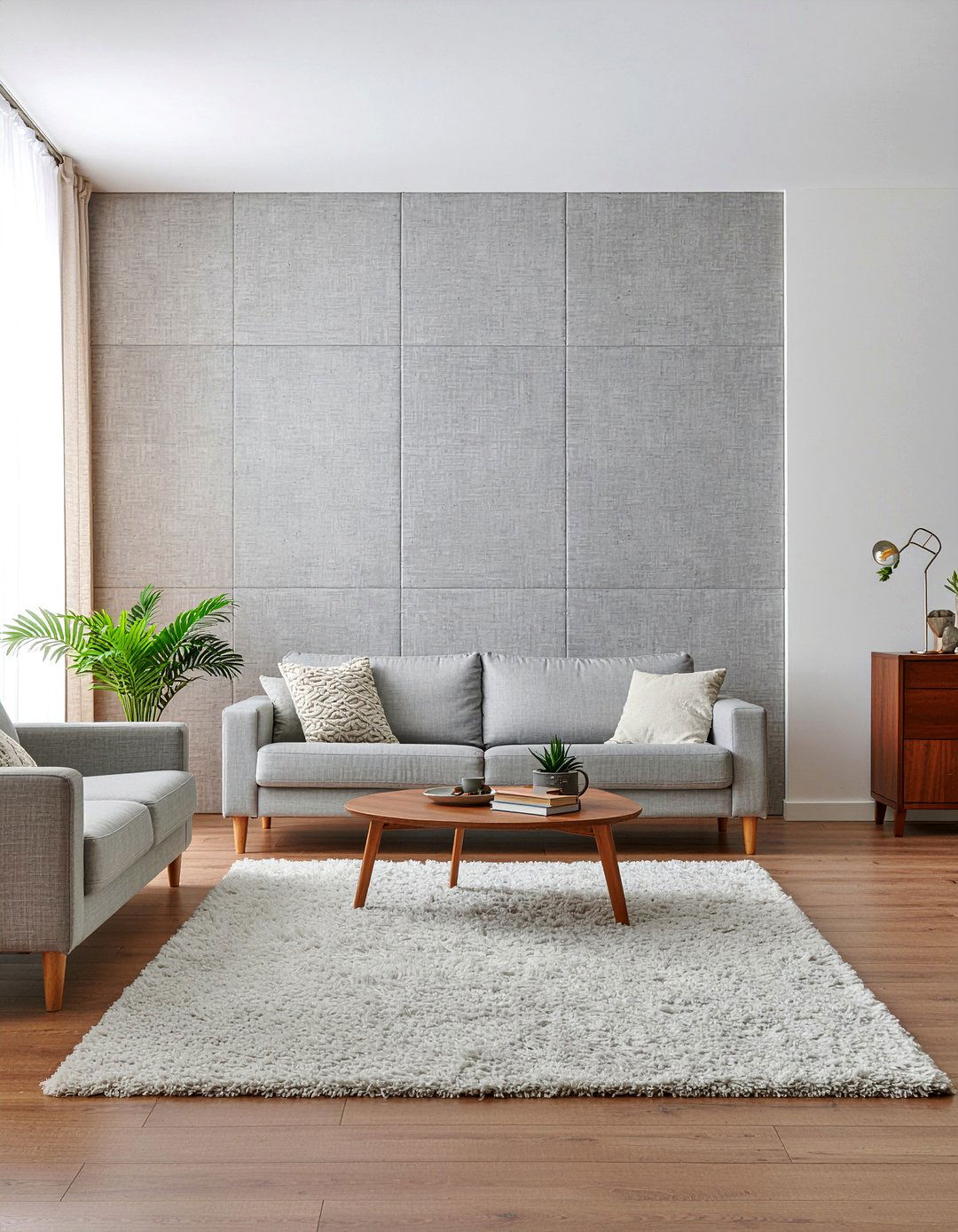 Textured fabric wall - 30 living room accent walls