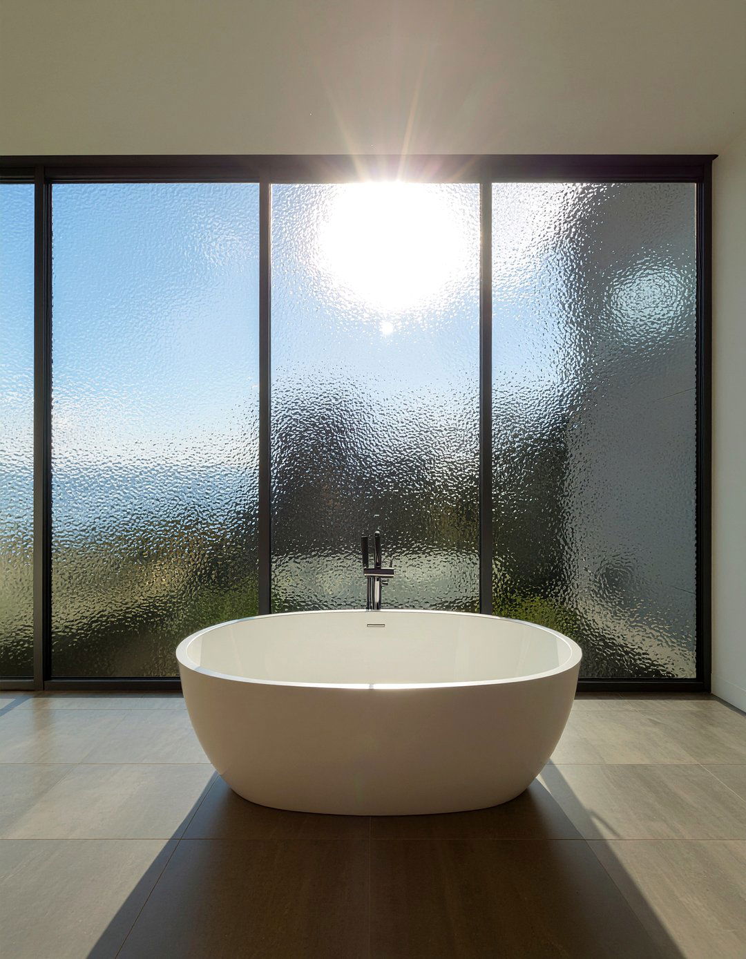 Textured frosted glass window - 30 frosted glass bathroom ideas