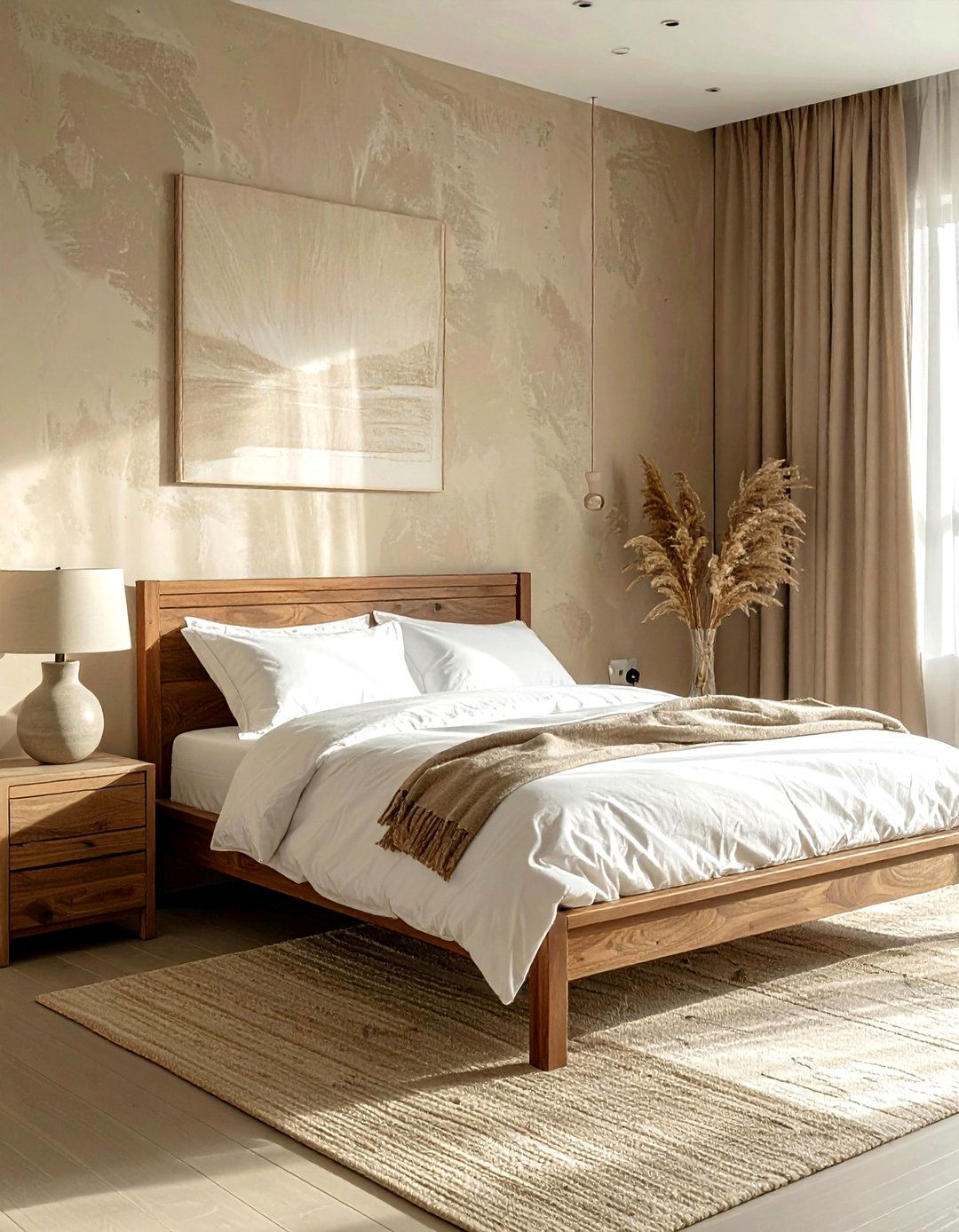 Textured grasscloth wallpaper - 30 accent wall ideas