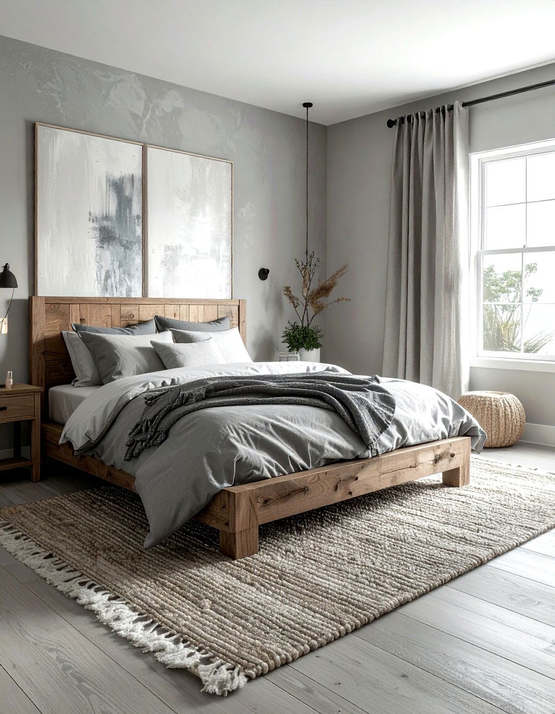 Textured gray coastal bedroom - 30 coastal gray bedroom ideas