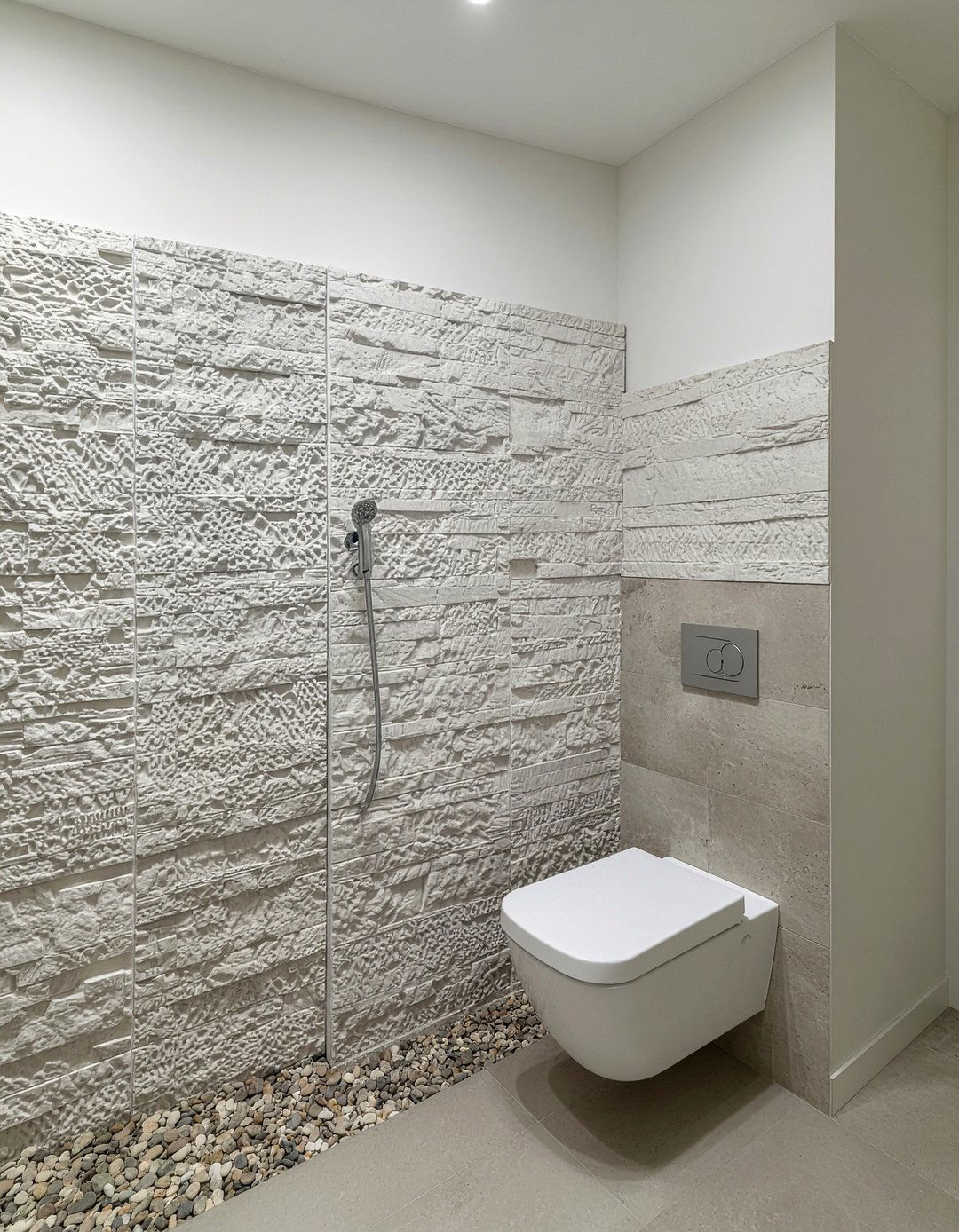 Textured limestone shower walls - 30 limestone tile bathroom ideas