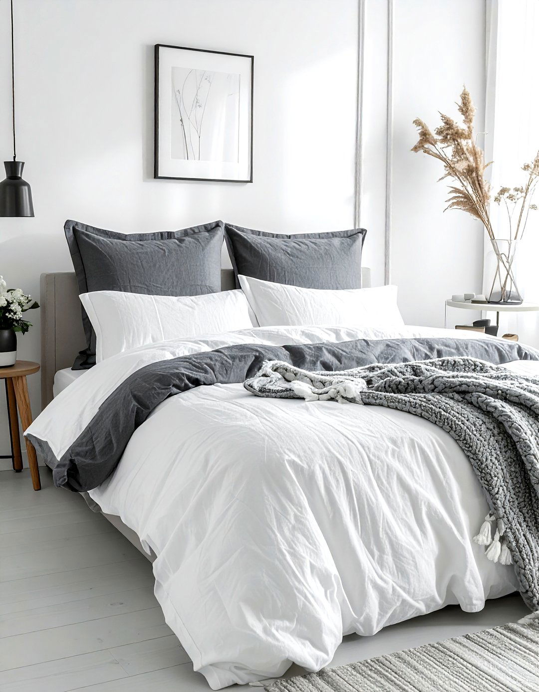 Textured linen bedding - 30 Real Simple decor ideas