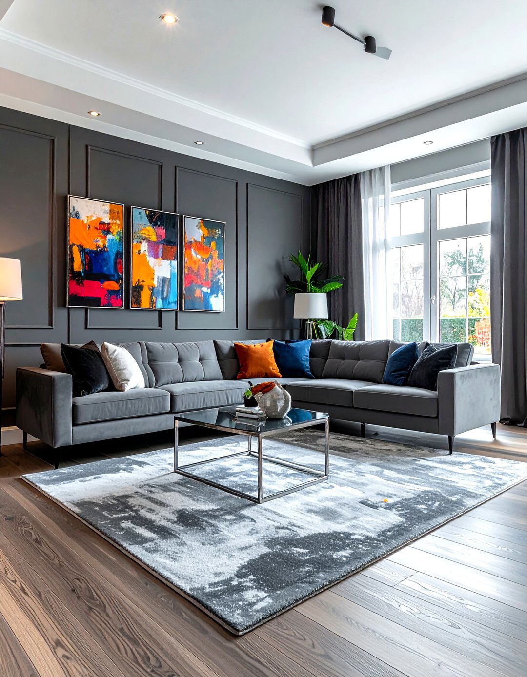 Textured purple wall paint - 30 living room purple walls